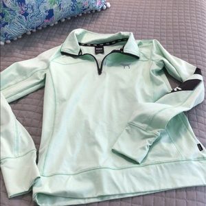 PINK Victoria’s Secret mint green quarter zip